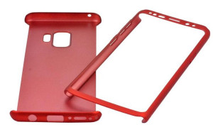 ETUI BUMPER 360 przód + tył Samsung S9 czerwony