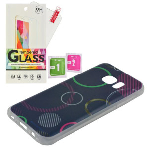 Etui Guma Mercury DaVinci Samsung S7 szkło granat