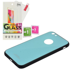 Etui Plecki Case Szklane Iphone 6 6s + szkło błęki