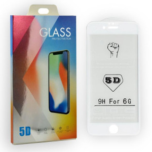 Szkło Hartowane Iphone 6 6s Cały Ekran 5d Full Bia