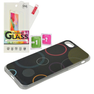 Etui Mercury DaVinci Apple Iphone 7/8 szkło czarny
