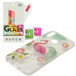 ETUI GUMA Flaming Summer Huawei P20 Lite + SZKŁO