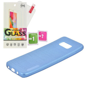 Etui Plecki Pokrowiec CLOTH Niebieski Samsung S8