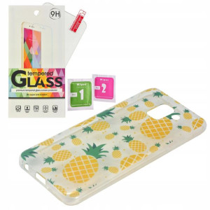 ETUI GUMA Ananas Summer Samsung J6 2018 + SZKŁO