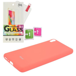 Etui Guma Case Jelly Roar Sony XA szkło brzoskwini