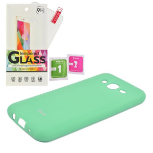 Etui Guma Case Jelly Roar Samsung J5 szkło mięta
