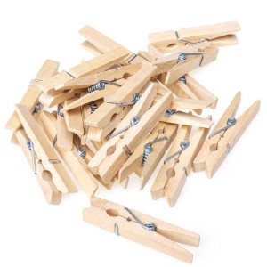Klamerki drewniane 4,5 cm naturalne 20 szt