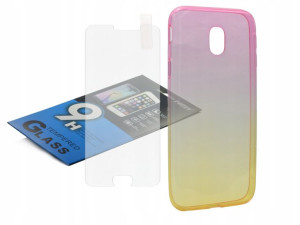ETUI GUMA Slim Ombre do Samsung J3 2017 J330 różow
