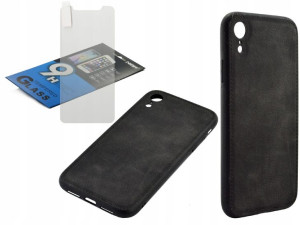 Etui Denim Jeans do Apple Iphone Xr SZKŁO czarny