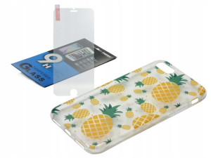 ETUI GUMA Ananas Summer do IPHONE 7 / 8 + SZKŁO 9h