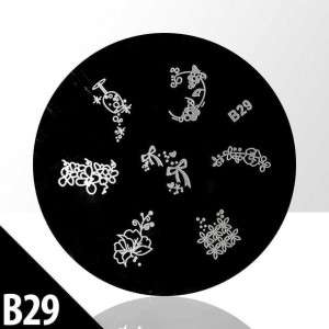 Blaszka ze wzorkami do stempli b29n