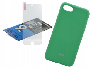 Etui Guma Case Jelly Roar do Iphone 7 szkło MIĘTA