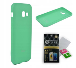 Etui Case Jelly Roar do Samsung A3 2017 szkło mięt