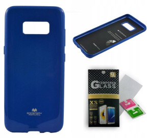 Etui Guma Jelly Mercury Niebieski do Samsung S8