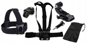 Szelki Klatka Głowa Uchwyt Zestaw Sony Action Cam