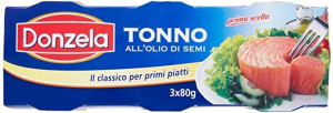 Donzela Tonno in Olio di Semi - Tuńczyk w oleju słonecznikowym (3 x 80 g)