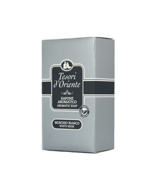 Tesori d'Oriente Białe piżmo - Mydło w kostce w kartoniku (150 gr)