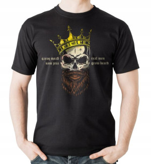 Koszulka Broda dla brodacza czaszka czarna 3XL v1