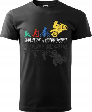 Koszulka Motocyklowa Evolution of moto... XL v7