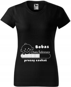 Idealna Koszulka Dla Przyszłej Mamy Czarna R.3xl