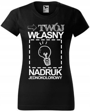 KOSZULKA koszulki z WŁASNYM NADRUKIEM napisem XXL