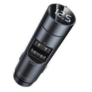 Transmiter FM + Ładowarka samochodowa 2x USB QC3.0 3,1A 5V Quick Charge Bas