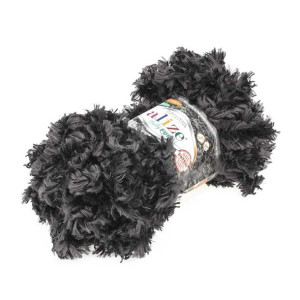 Włóczka Puffy Fur 6101 Czarny