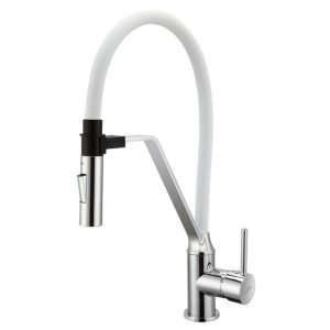 Invena Terra bateria kuchenna chrom/biały BZ-54-L02