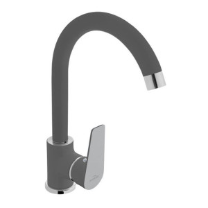 Invena Dokos bateria kuchenna chrom/grafit BZ-19-005