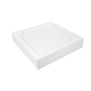 Invena brodzik akrylowy płytki 15 cm kwadratowy 80x80  AK-80-K83