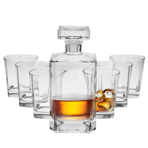 Zestaw Do Whisky Karafka + 6 Szklanek 280ml Aston