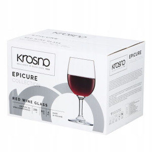 Kieliszki do wina czerwonego 250ml EPICURE KROSNO