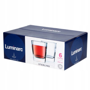 Niskie szklanki do whisky drinków Luminarc 300ml