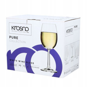Kieliszki do wina białego 250ml 6szt. PURE KROSNO