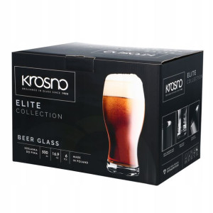 Szklanki do piwa ciemnego 500ml ELITE | KROSNO