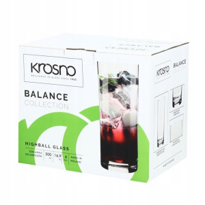 Szklanki long drink 500ml 6szt. BALANCE | KROSNO