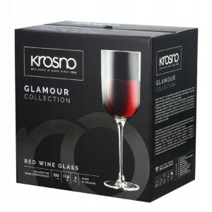 Kieliszki do wina czerwonego 350ml GLAMOUR KROSNO