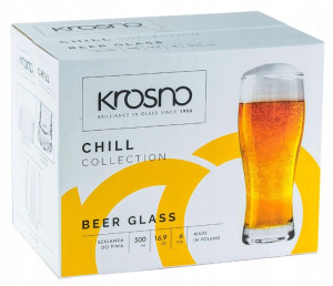 Kufle szklanki pokal kufel piwa Chill 500ml KROSNO