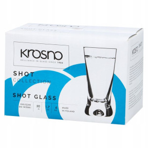 Kieliszki do wódki X 50 ml SHOT 6 sztuk | KROSNO