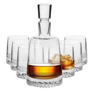 Fjord komplet 6+1 karafka szklanki whisky KROSNO