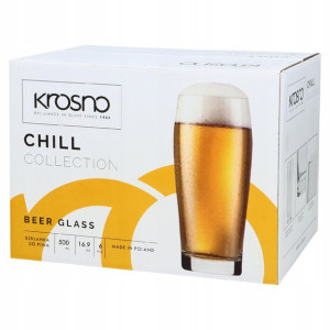 Szklanki do piwa 500 ml 6 sztuk CHILL | KROSNO