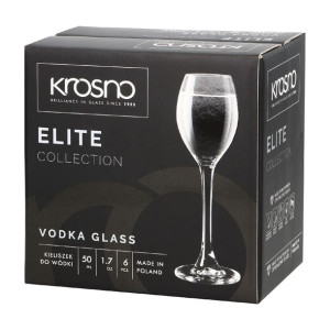 Kieliszki do wódki 50ml 6szt. ELITE | KROSNO