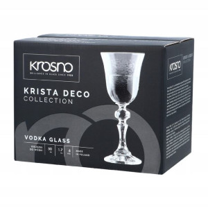 Kieliszki do wódki 50ml zdob. KRISTA DECO* KROSNO