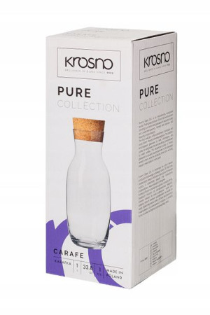 KARAFKA do wody z korkiem naturalnym PURE KROSNO