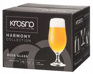 Pokale kufle szklanki do piwa 330ml LAGER | KROSNO