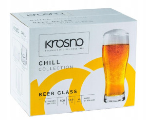 Kufle szklanki pokal kufel piwa Chill 500ml KROSNO