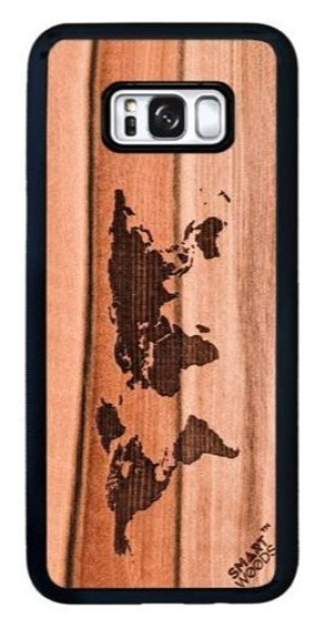 Smart Woods Mapa Świata - etui do Galaxy S8+