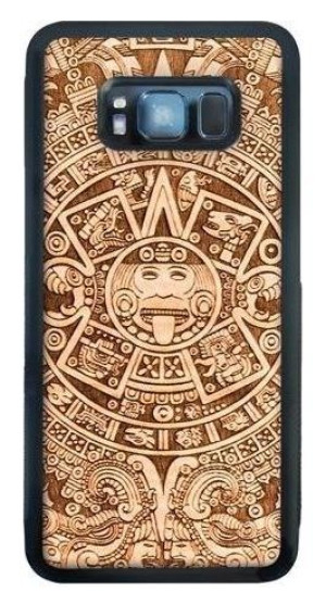 Smart Woods Aztec Calendar Dark - etui do Galaxy S8