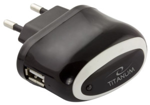 Titanum ładowarka sieciowa uniwersalna USB 1A