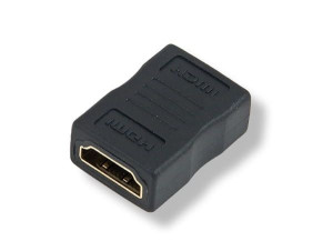 Adapter HDMI female to female gold